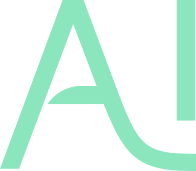 Grünes Schriftbild: „AI“