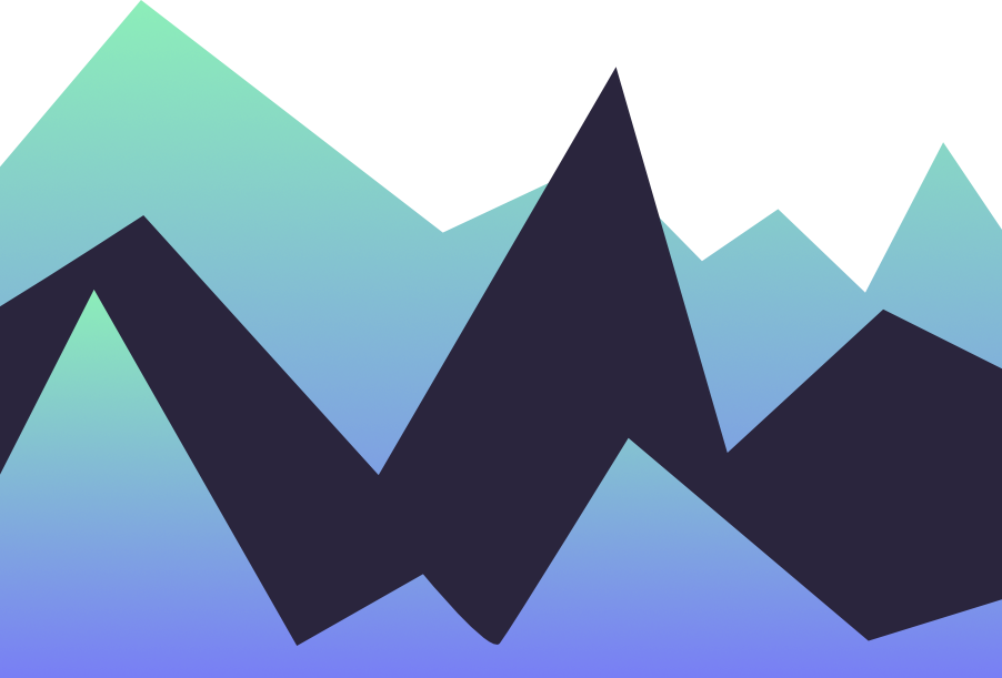 Datengrafik in Schwarz und Grünblau